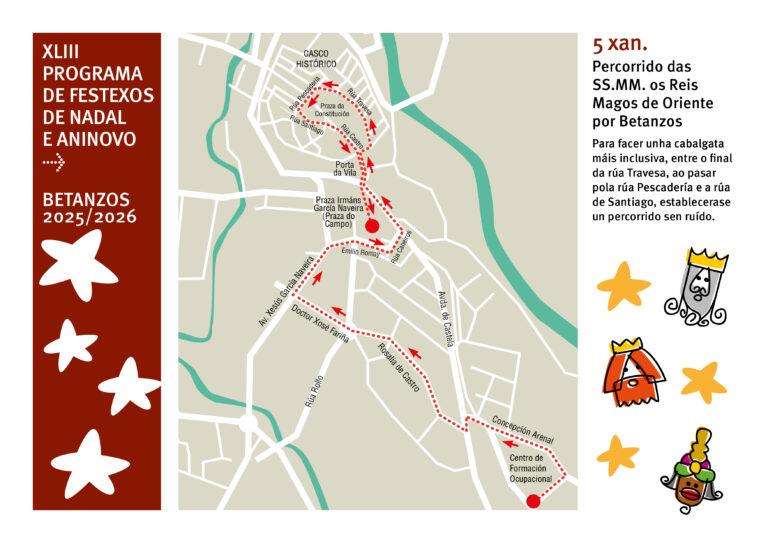Cabalgata de Reyes (2026) en Betanzos
