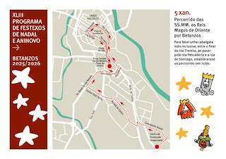 Fechas, información, programa, cartel, imágenes, mapa y ubicación de Cabalgata de Reyes (2026)  en  Betanzos