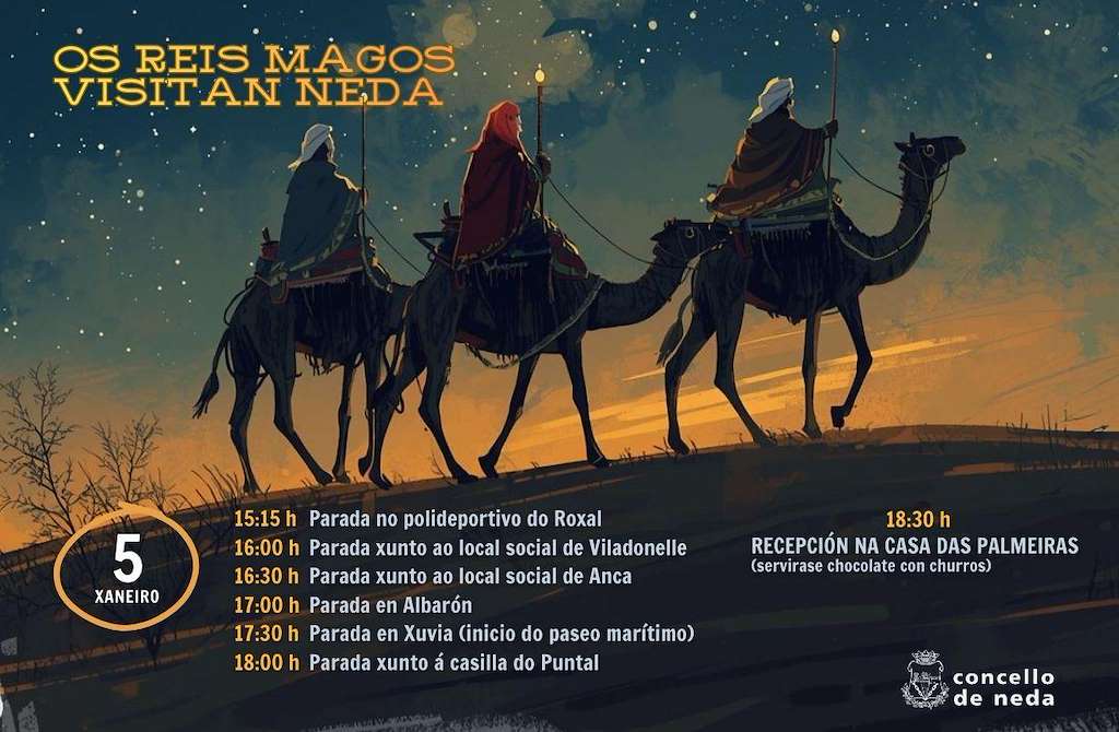 Cabalgata de Reyes en Neda