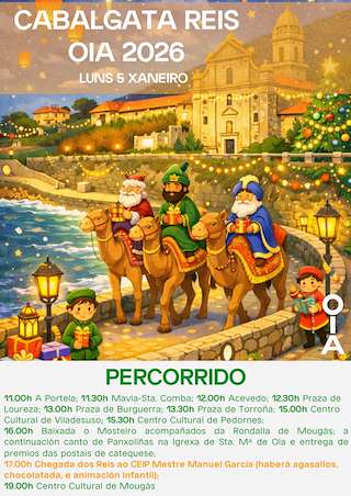 Fechas, información, programa, cartel, imágenes, mapa y ubicación de Cabalgata de Reyes  (2026)  en  Oia