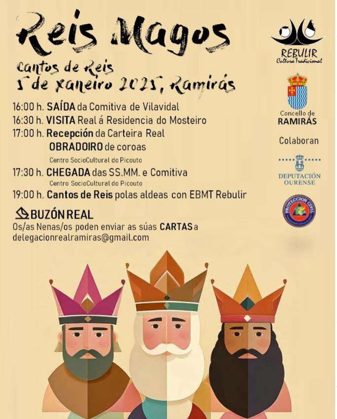 Cabalgata Reis Magos (2023) en Ramirás