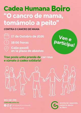 Fechas, información, programa, cartel, imágenes, mapa y ubicación de Cadea Humana Solidaria (2026)  en  Boiro