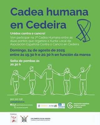 Fechas, información, programa, cartel, imágenes, mapa y ubicación de Cadea Humana Solidaria  en  Cedeira