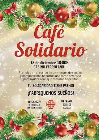 Fechas, información, programa, cartel, imágenes, mapa y ubicación de Café Solidario  en  Ferrol