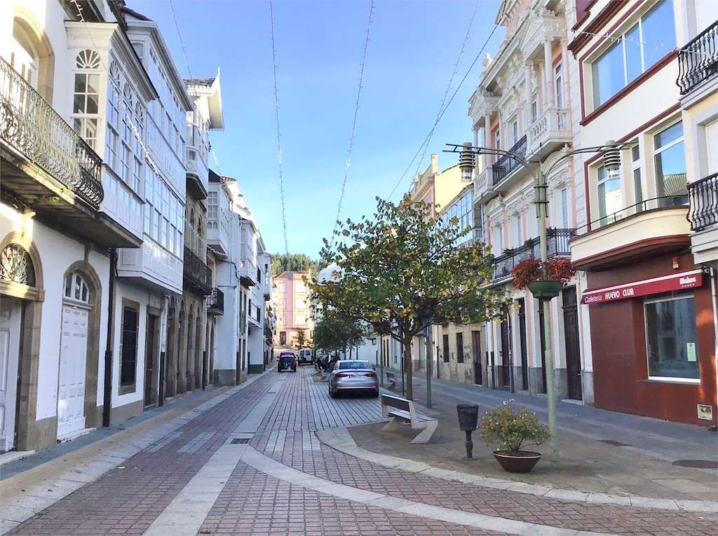 Calle Real en Ortigueira
