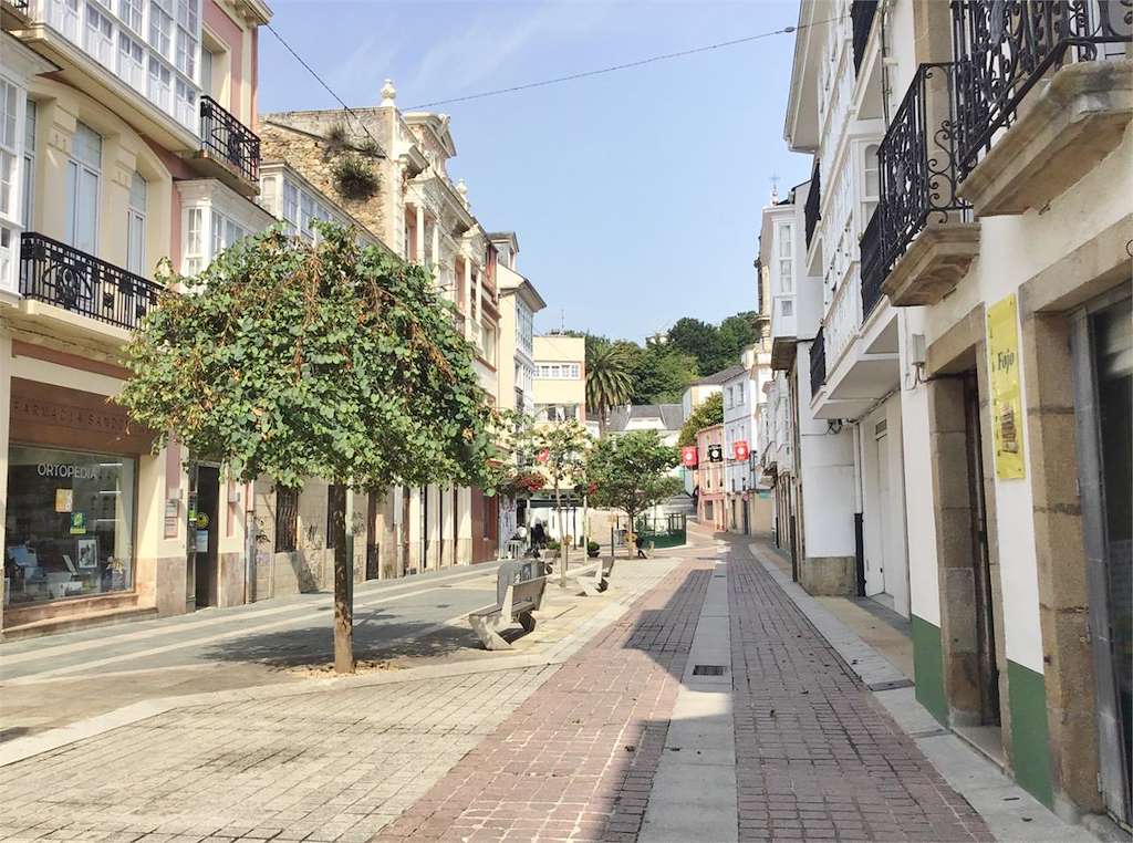 Calle Real en Ortigueira