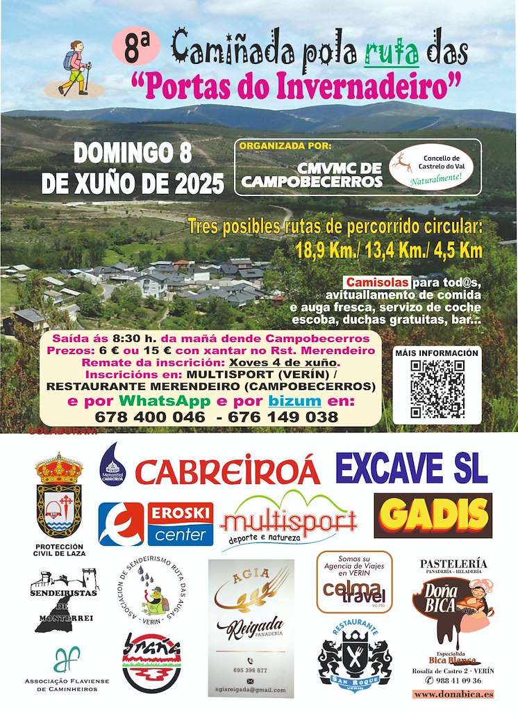 VIII Camiñada pola Ruta das Portas do Invernadeiro (2025) en Castrelo do Val