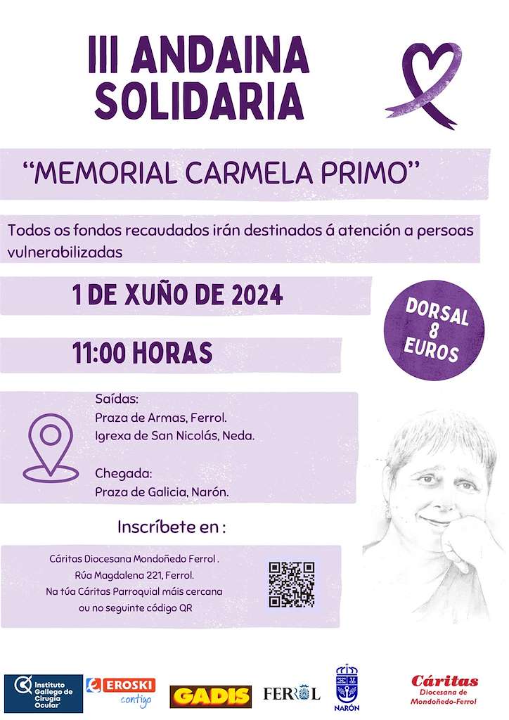 III Caminata Solidaria Inclusiva (2024) en Ferrol
