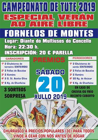 Campeonato de Tute  en Fornelos de Montes