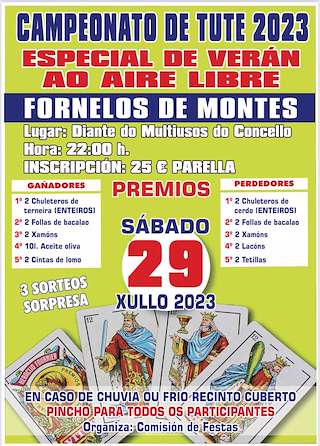 Campeonato de Tute  en Fornelos de Montes