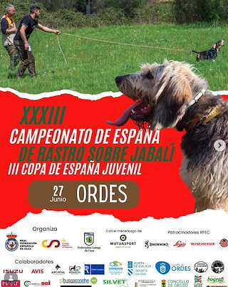 Fechas, información, programa, cartel, imágenes, mapa y ubicación de XXXIII Campeonato de España de Rastro sobre Jabalí (2026)  en  Ordes