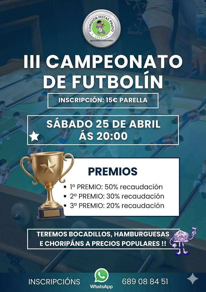 III Campeonato de Futbolín de Prado en Gondomar