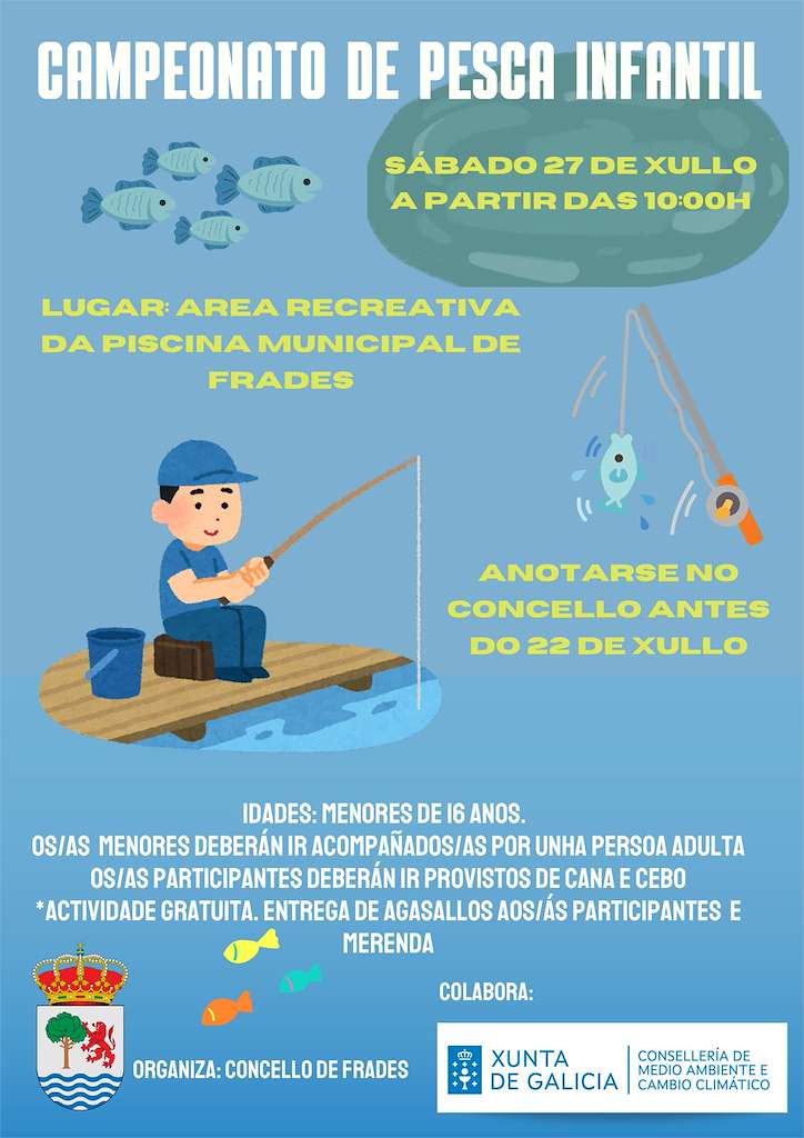 Campeonato de Pesca Infantil en Frades