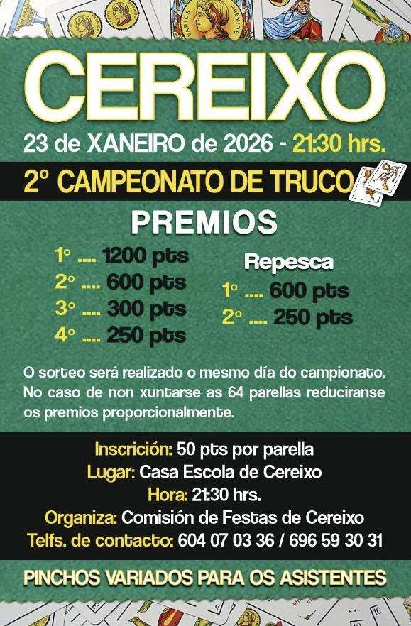 II Campeonato de Truco de Cereixo en A Estrada