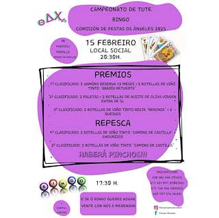 Fechas, información, programa, cartel, imágenes, mapa y ubicación de Campeonato de Tute  en  Boimorto