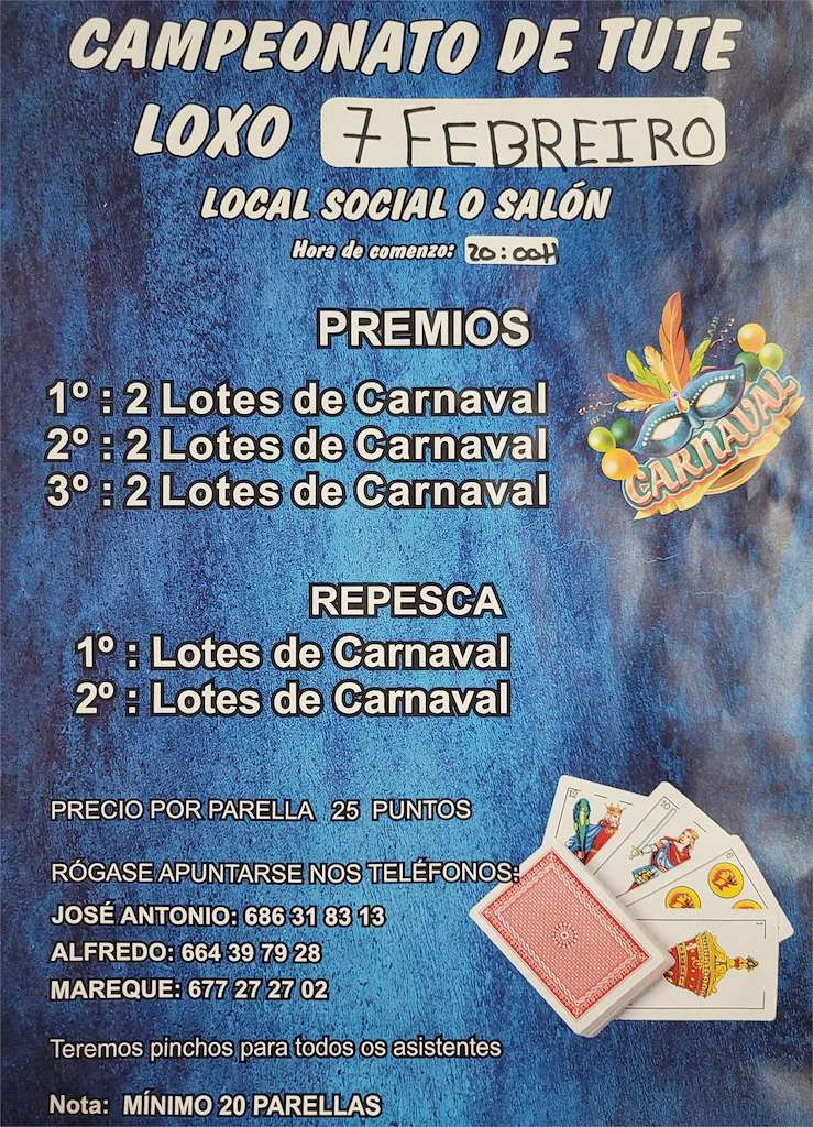 Campeonato de Tute de Loxo en Touro