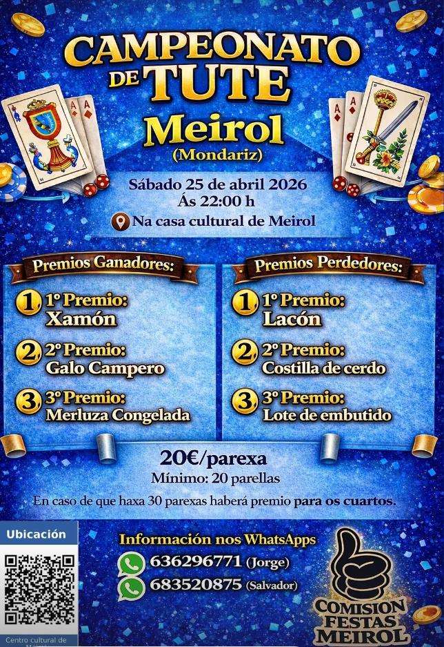 Campeonato de Tute de Meirol  (2026) en Mondariz