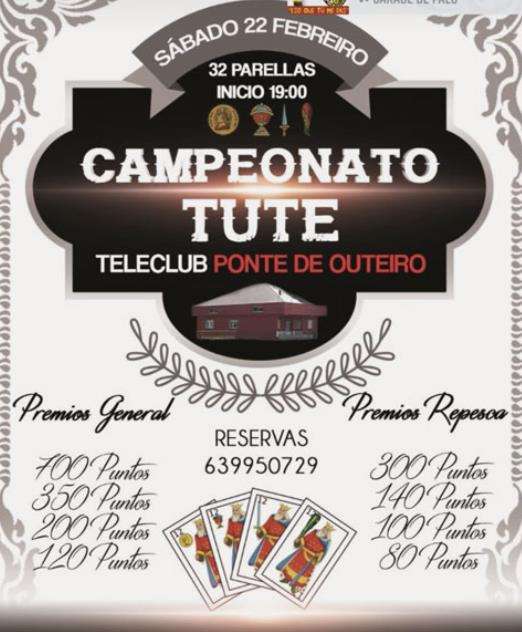 Campeonato de Tute de Ponte de Outeiro en Castro de Rei