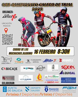Fechas, información, programa, cartel, imágenes, mapa y ubicación de Campeonato Galego de Trial  en  Arteixo