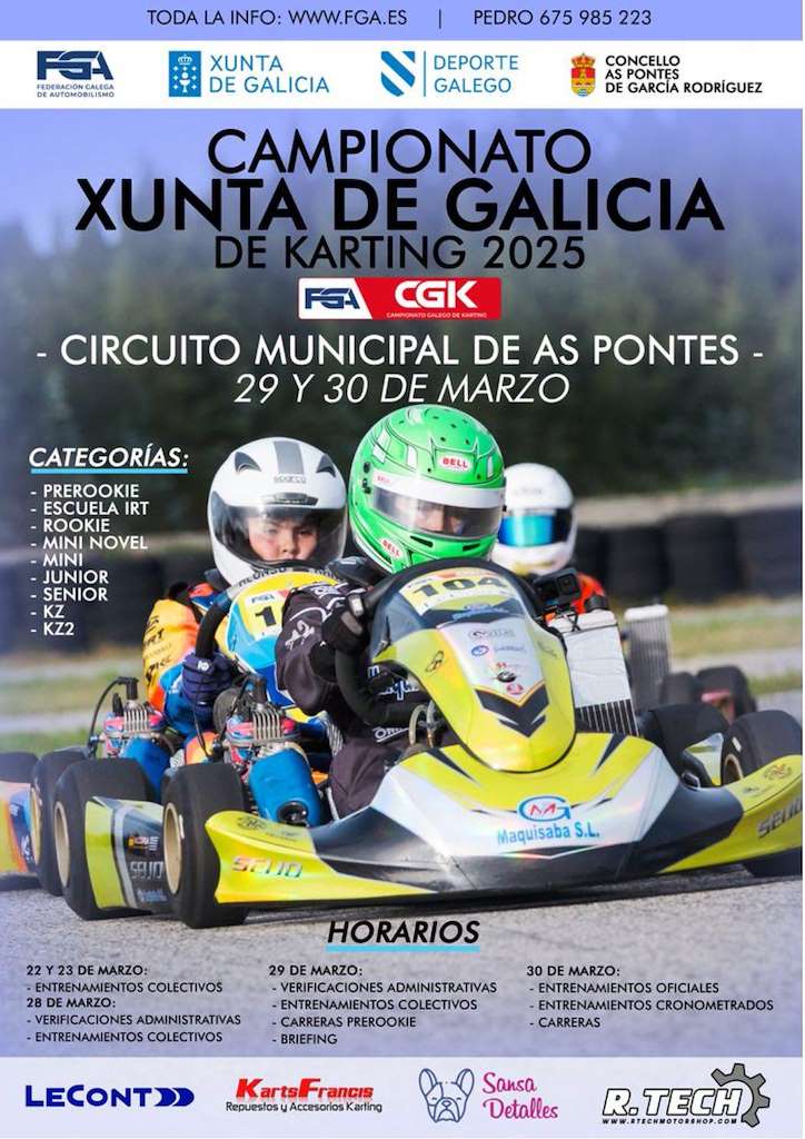 Campeonato Gallego de Karting en As Pontes de García Rodríguez