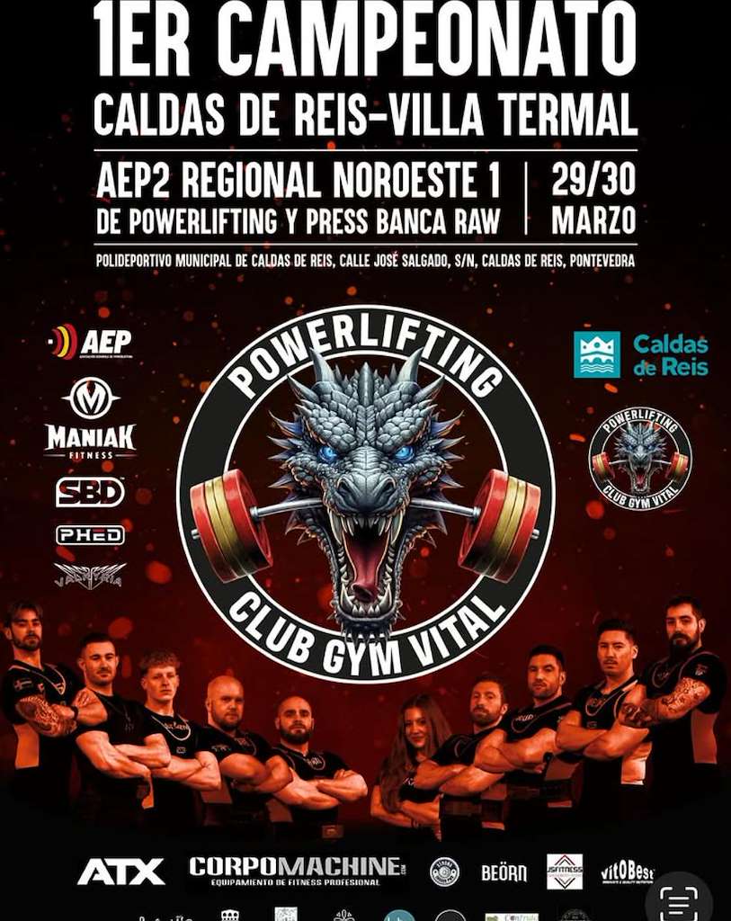 I Campeonato Powerlifting en Caldas de Reis