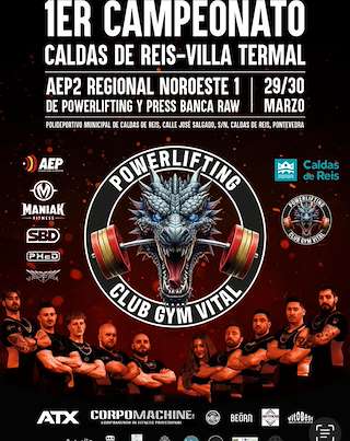 Fechas, información, programa, cartel, imágenes, mapa y ubicación de I Campeonato Powerlifting  en  Caldas de Reis