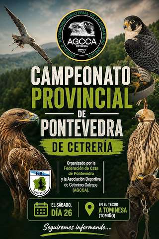 Fechas, información, programa, cartel, imágenes, mapa y ubicación de Campeonato Provincial Pontevedra de Cetrería (2026) en Tomiño