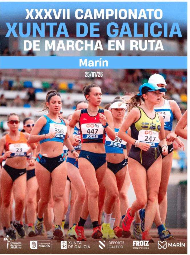 Campeonato Xunta de Galicia de Marcha en Ruta (2026) en Marín