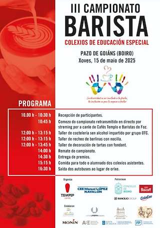 Fechas, información, programa, cartel, imágenes, mapa y ubicación de III Campionato Barista  en  Boiro