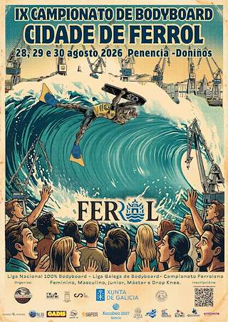 Fechas, información, programa, cartel, imágenes, mapa y ubicación de Campionato de Bodyboard Cidade de Ferrol (2026)