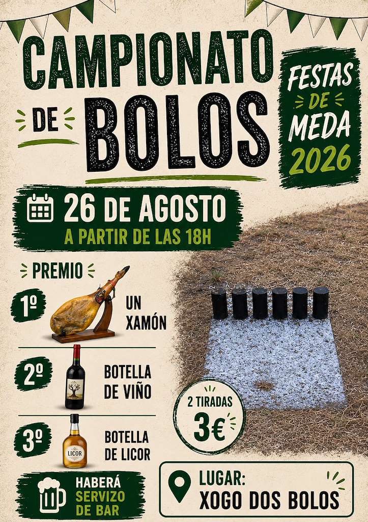 Campionato de Bolos de Meda (2026) en A Veiga