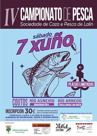 Fechas, información, programa, cartel, imágenes, mapa y ubicación de IV Campionato de Pesca  en  Lalín