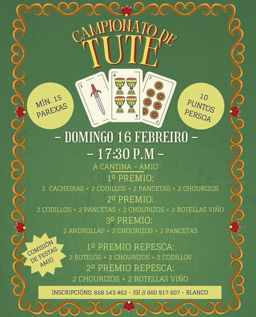Campionato de Tute de Amio en Santiago de Compostela