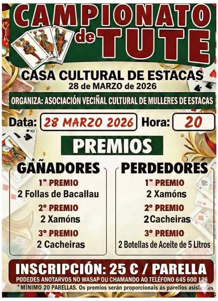 Campionato de Tute de Estacas en Fornelos de Montes