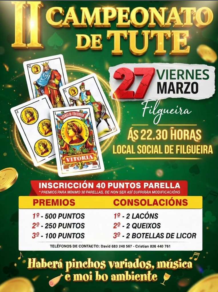 II Campionato de Tute de Filgueira  en Lalín