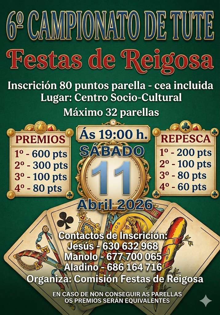 VI Campionato de Tute de Reigosa en Pastoriza