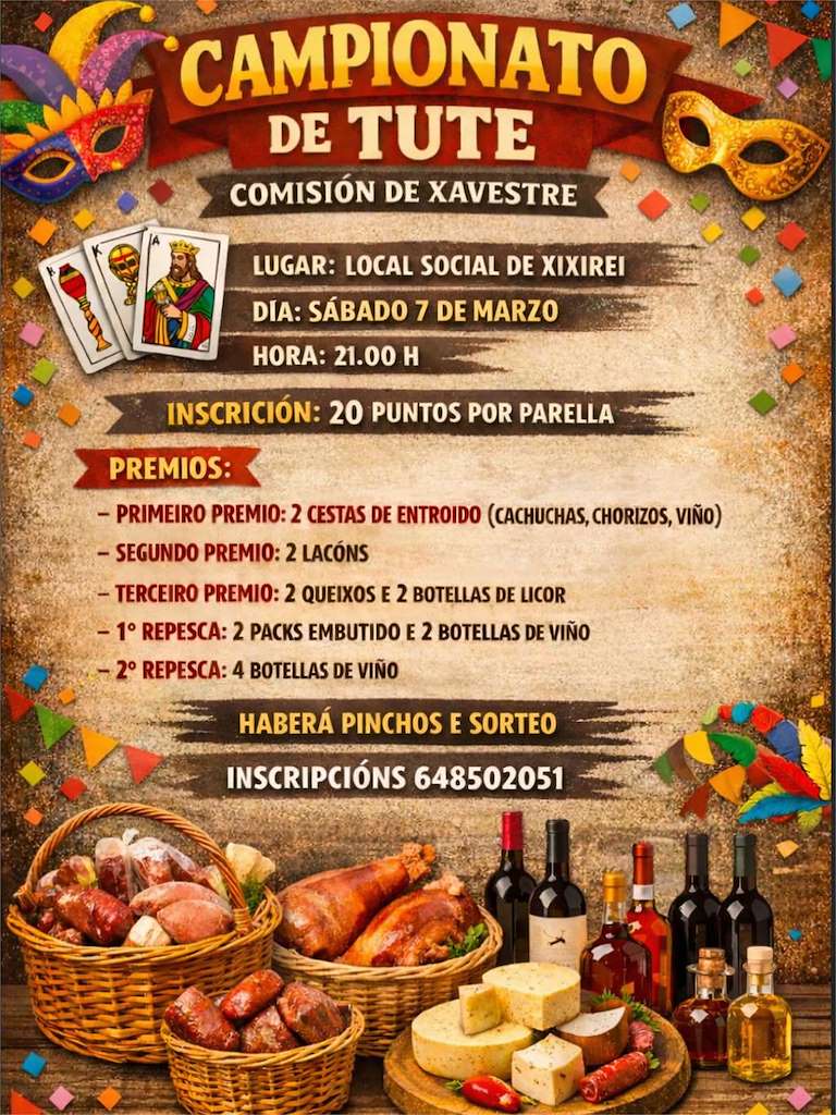 Campionato de Tute en Xavestre en Trazo