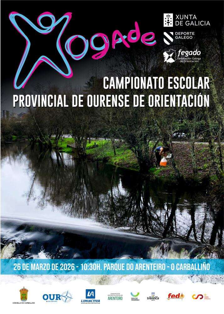 XV Campionato Escolar Provincial de Ourense de Orientación (2026) en O Carballiño