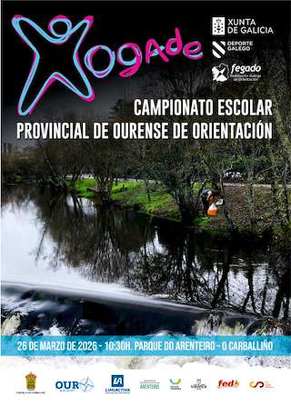 Fechas, información, programa, cartel, imágenes, mapa y ubicación de XV Campionato Escolar Provincial de Ourense de Orientación (2026)  en  O Carballiño