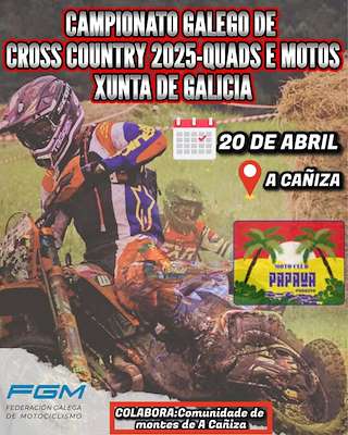 Fechas, información, programa, cartel, imágenes, mapa y ubicación de Campionato Galego de Cross Country - Quads e Motos  en  A Cañiza