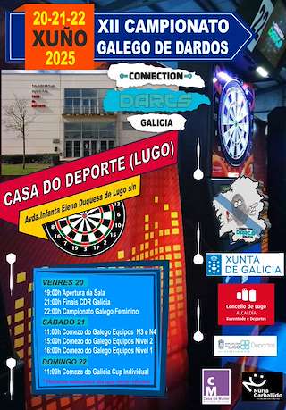 Fechas, información, programa, cartel, imágenes, mapa y ubicación de Campionato Galego de Dardos  en  Lugo