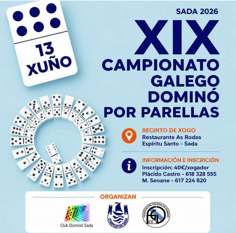 XIX Campionato Galego de Dominó por Parellas en Sada