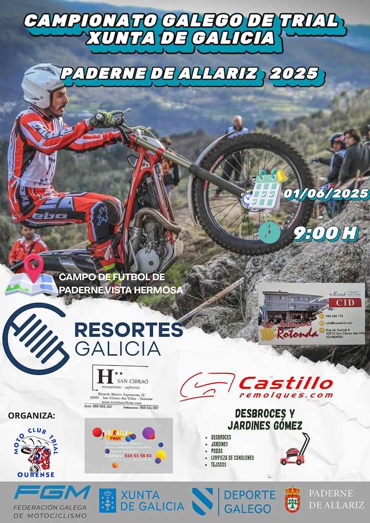 Campionato Galego de Trial  en Paderne de Allariz