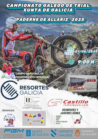 Fechas, información, programa, cartel, imágenes, mapa y ubicación de Campionato Galego de Trial   en  Paderne de Allariz
