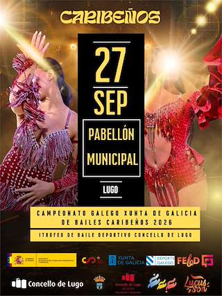 Fechas, información, programa, cartel, imágenes, mapa y ubicación de Campionato Galego Xunta de Galicia de Bailes Caribeños (2026) en Lugo