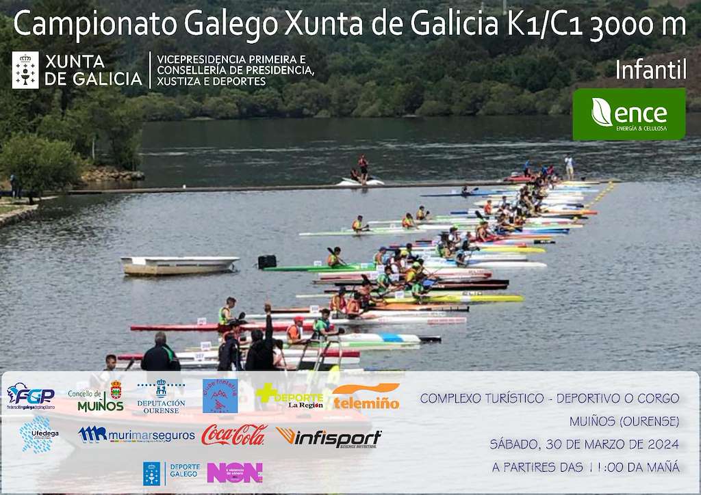 Campionato Galego Xunta de Galicia K1-C1 3000 metros (2024) en Muíños