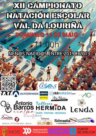 Fechas, información, programa, cartel, imágenes, mapa y ubicación de XII Campionato Natación Escolar Val da Louriña  en  Mos