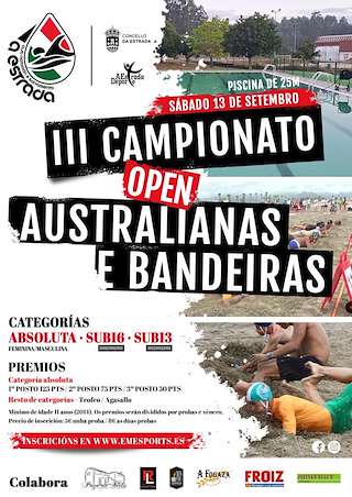 Fechas, información, programa, cartel, imágenes, mapa y ubicación de III Campionato Open Australianas e Bandeiras  en  A Estrada