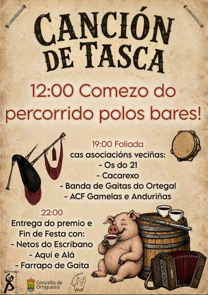 XIX Canción de Tasca de Espasante (2026) en Ortigueira