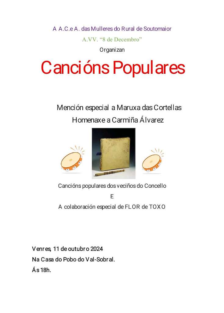 Cancións Populares en Soutomaior